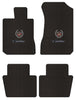 Lloyd Berber Front & Rear Mats for '69-70 Calais W/Cadillac Crest 2 Silver on Bl