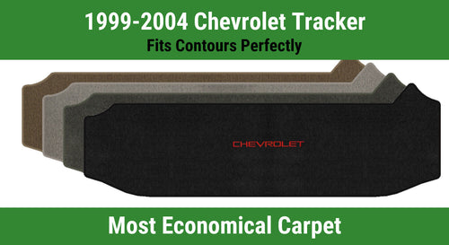 Lloyd Velourtex Small Cargo Mat for '99-04 Chevy Tracker W/Chevy Red on Black