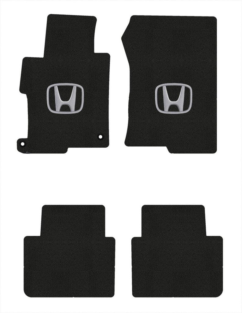 Lloyd Loop Front & Rear Mats for '13-17 Accord W/Silver on Black Honda H