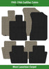 Lloyd Luxe Front & Rear Row Carpet Mats for 1965-1966 Cadillac Calais