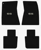 Lloyd Velourtex Front & Rear Mats for '68-69 Chevy Malibu W/Silver on Black SS
