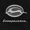 Lloyd Luxe Front & Rear Mats for '69-71 Impala W/Impala Script Silver on Black W