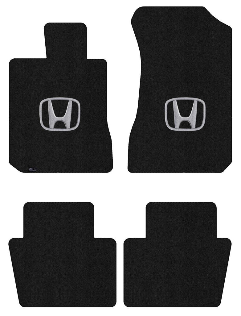 Lloyd Ultimat Front & Rear Mats for '00-02 Accord W/Silver on Black Honda H