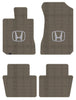 Lloyd Luxe Front & Rear Mats for '86-87 Honda Accord W/Silver on Black Honda H