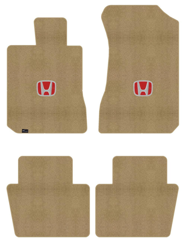 Lloyd Ultimat Front & Rear Mats for '80-81 Honda Accord W/Red on Black Honda H