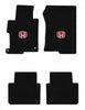 Lloyd Velourtex Front & Rear Mats for '13-17 Honda Accord W/Red on Black Honda H