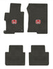 Lloyd Velourtex Front & Rear Mats for '13-17 Honda Accord W/Red on Black Honda H