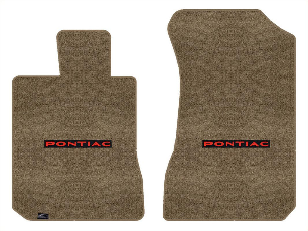 Lloyd Ultimat Front Carpet Mats for '06-08 Pontiac G6 W/Red on Black Pontiac