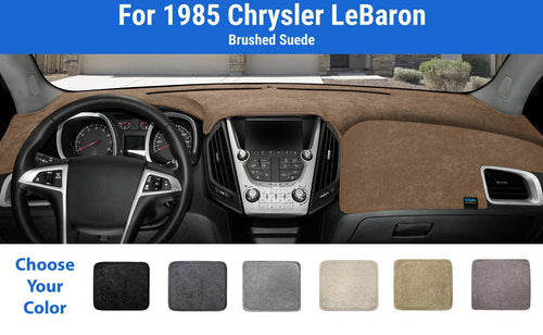 Dashboard Dash Mat Cover for 1985 Chrysler Lebaron (Brushed Suede)