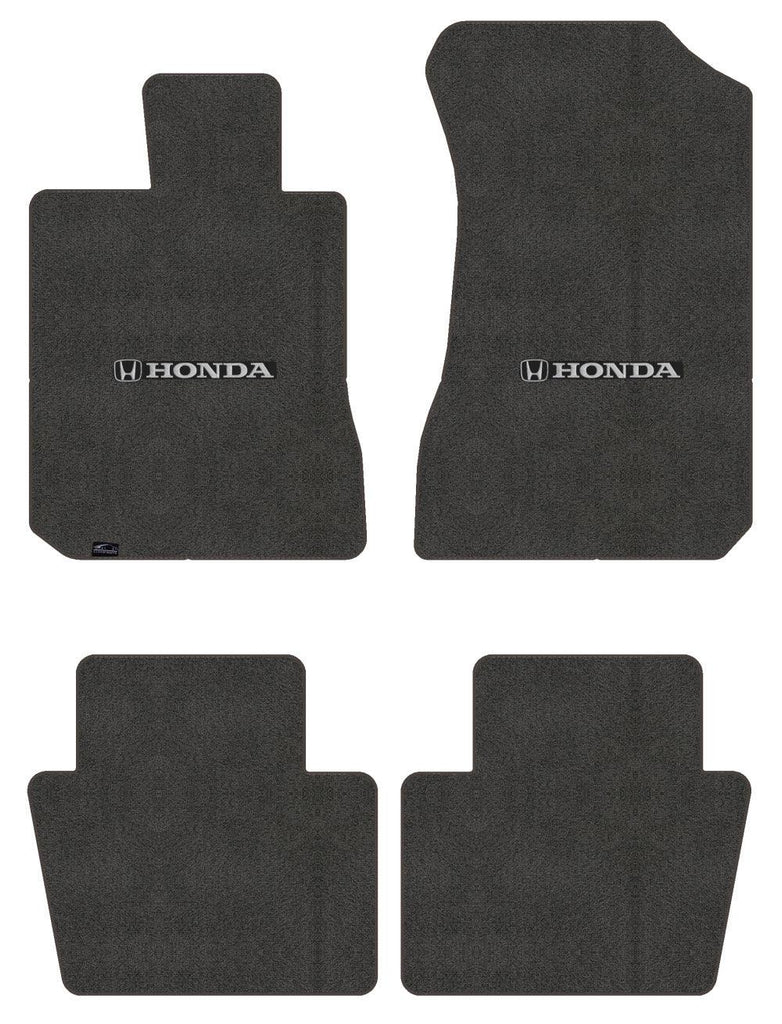 Lloyd Ultimat Front & Rear Mats for '84-85 Accord W/Silver & Black Honda H & Wor
