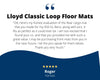 Lloyd Loop Front & Rear Mats for '84-85 Accord W/Silver on Black Honda H