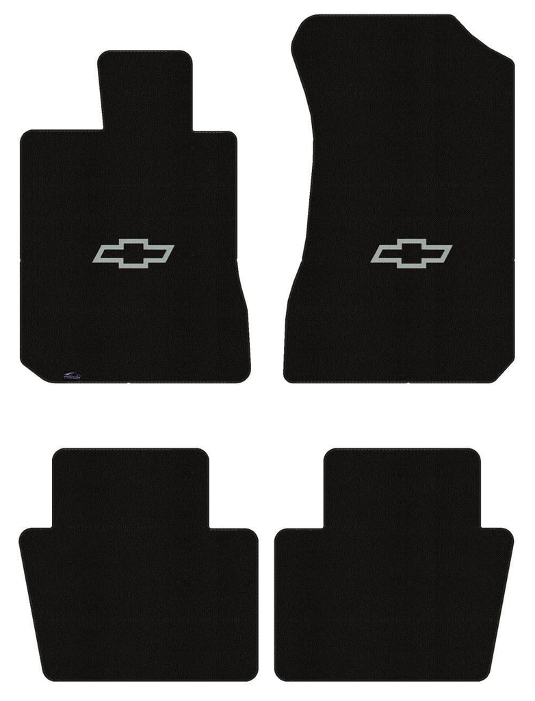 Lloyd Loop Front & Rear Mats for '72-76 Caprice W/Silver Outline Chevy Bowtie