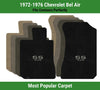 Lloyd Ultimat Front Mats for '72-76 Chevy Bel Air W/Silver on Black SS 396