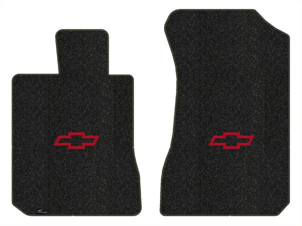 Lloyd Berber Front Mats for '73-77 Chevy Malibu W/Red Chevy Outline Bowtie