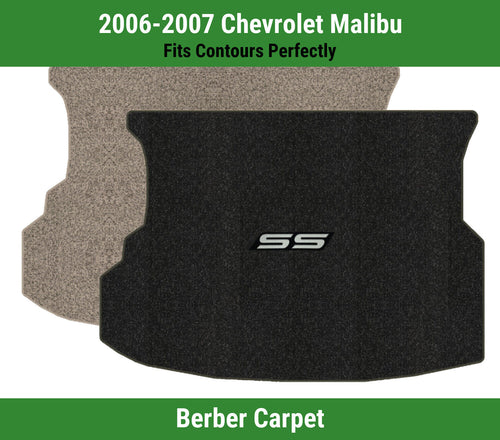 Lloyd Berber Trunk Mat for '06-07 Chevy Malibu W/Ss Letters Silver on Black