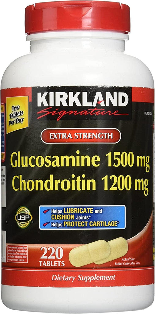 Extra Strength Glucosamine 1500 Mg Chondroitin 1200 Mg 220 Tablets