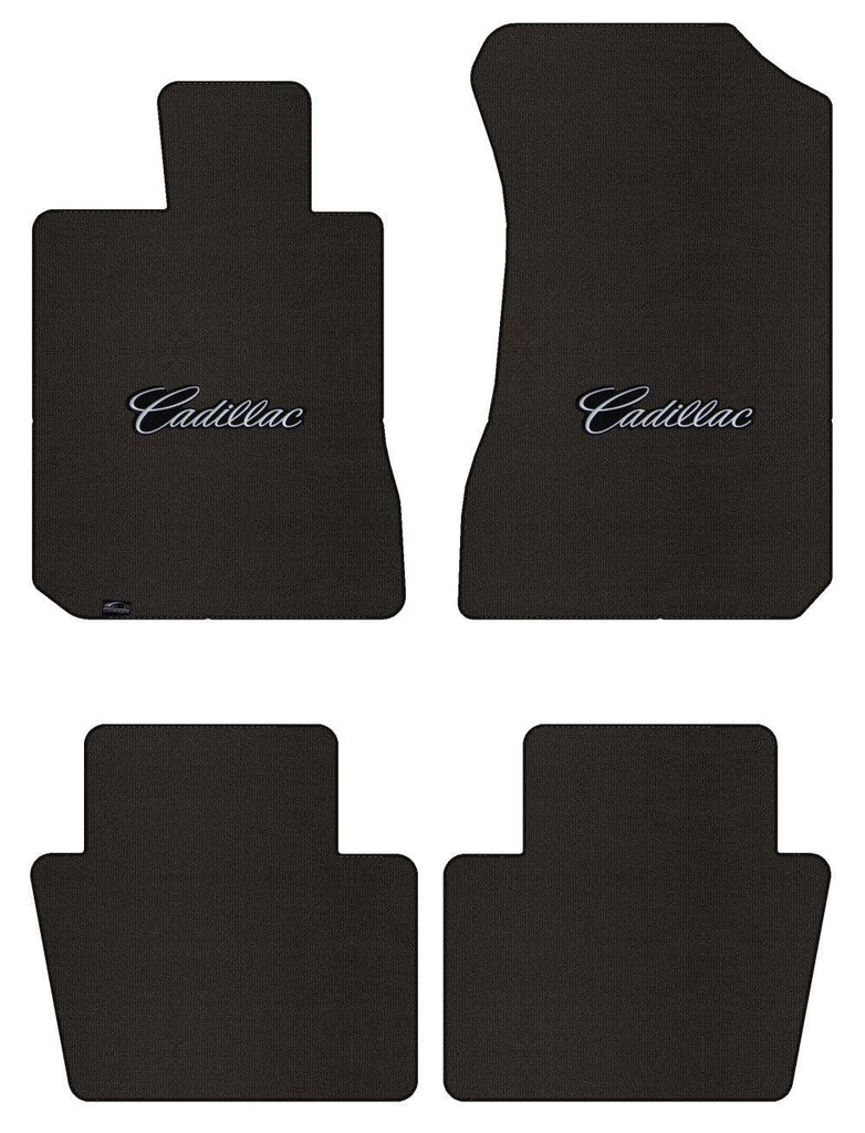 Lloyd Berber Front & Rear Mats for '71-73 Calais W/Silver on Black Cadillac