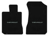 Lloyd Velourtex Front Mats for '77-90 Chevy Caprice W/Chevy Silver on Black