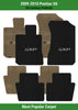 Lloyd Ultimat Front & Rear Carpet Mats for '09-10 Pontiac G6 W/Black/Silver GXP