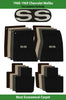 Lloyd Velourtex Front & Rear Mats for '68-69 Chevy Malibu W/Silver on Black SS