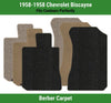 Lloyd Berber Front Row Carpet Mats for 1958 Chevrolet Biscayne