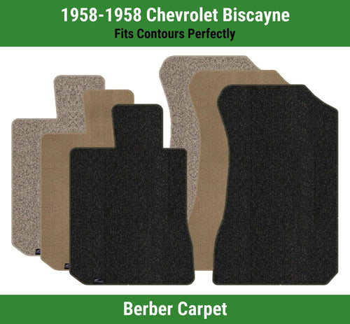Lloyd Berber Front Row Carpet Mats for 1958 Chevrolet Biscayne