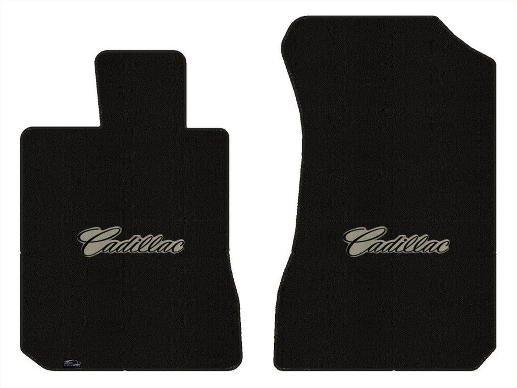 Lloyd Classic Loop Front Mats for '65-66 Cadillac Calais W/Black on Tan Cadillac