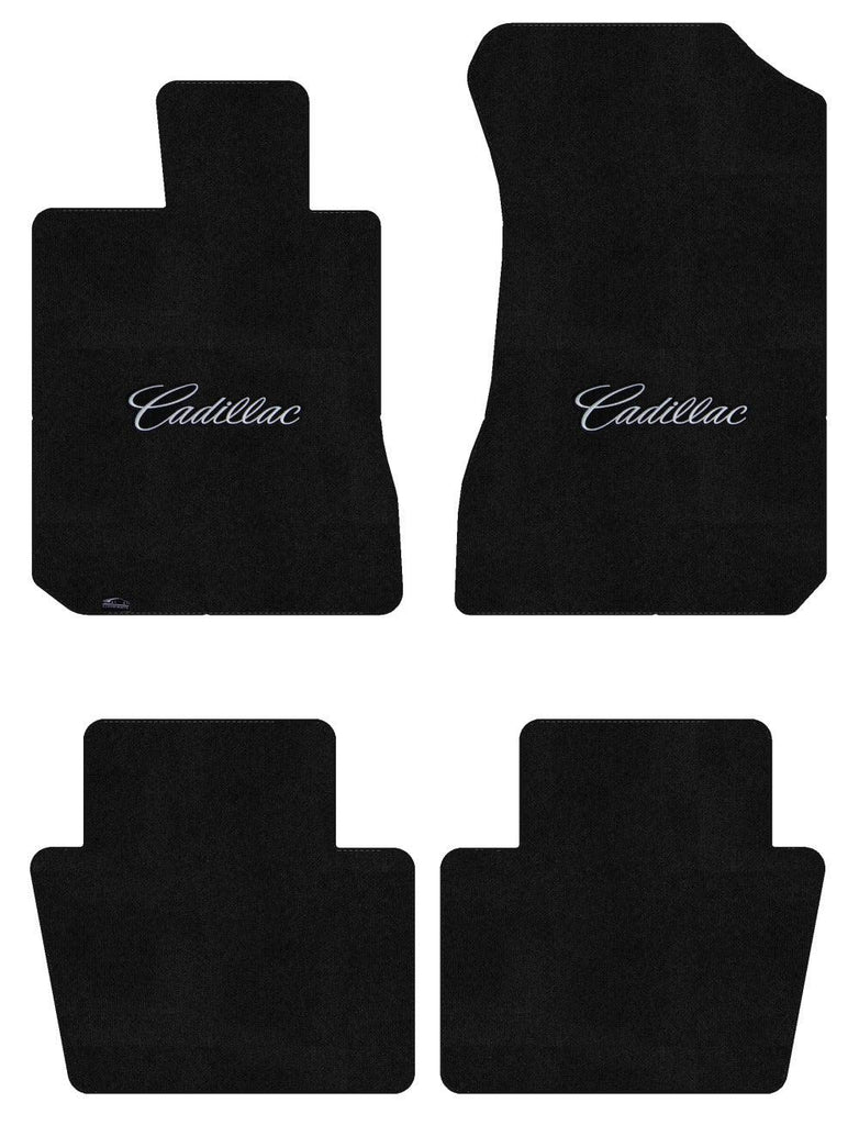 Lloyd Ultimat Front & Rear Mats for '74-76 Calais W/Silver on Black Cadillac