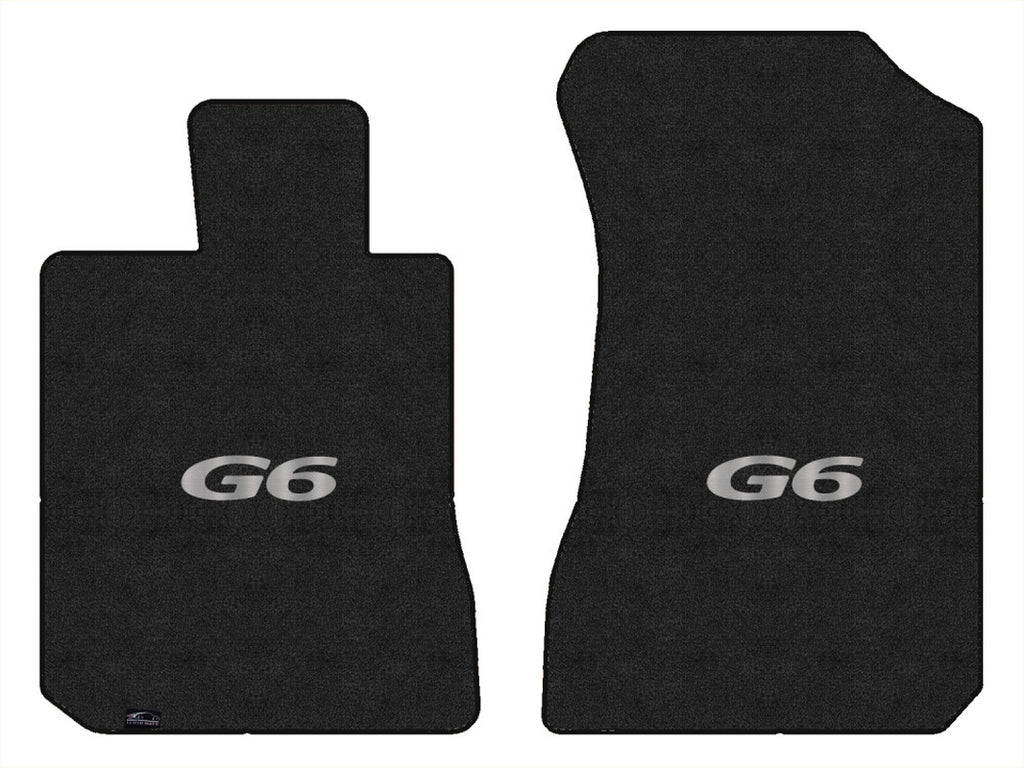 Lloyd Luxe Front Row Carpet Mats for 2005-2008 Pontiac G6 W/G6 Logo