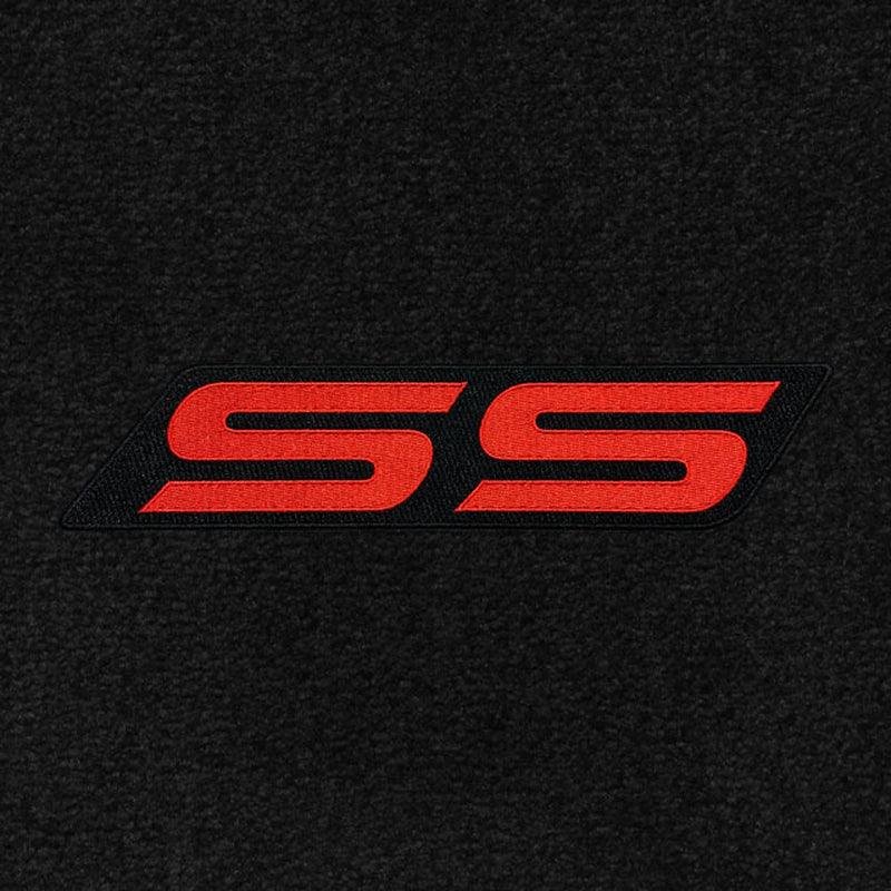 Lloyd Classic Loop Front Mats for '06-07 Chevy Malibu W/Ss Letters Red on Black