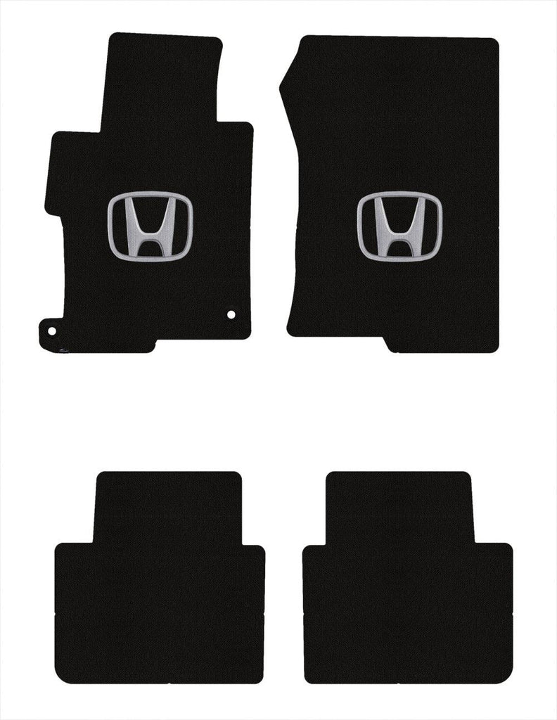 Lloyd Loop Front & Rear Mats for '13-17 Accord W/Silver on Black Honda H