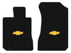 Lloyd Luxe Front Carpet Mats for '06-07 Chevy Malibu W/Gold Chevy Bowtie 1 Logo