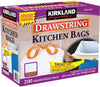 13 Gallon 200 Ct Carton 100% Recyclable Heavy Duty Drawstring Kitchen Trash Bags Garbage Bag ,White