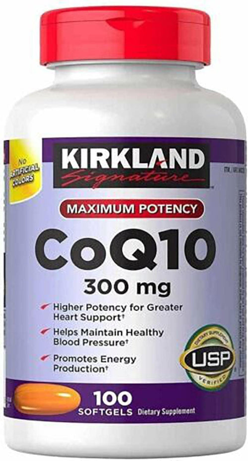 Coq10 300Mg,100 Softgels-Helps Maintain Healthy Blood Pressure and Promotes Energy Production,100 Count (Pack of 1)