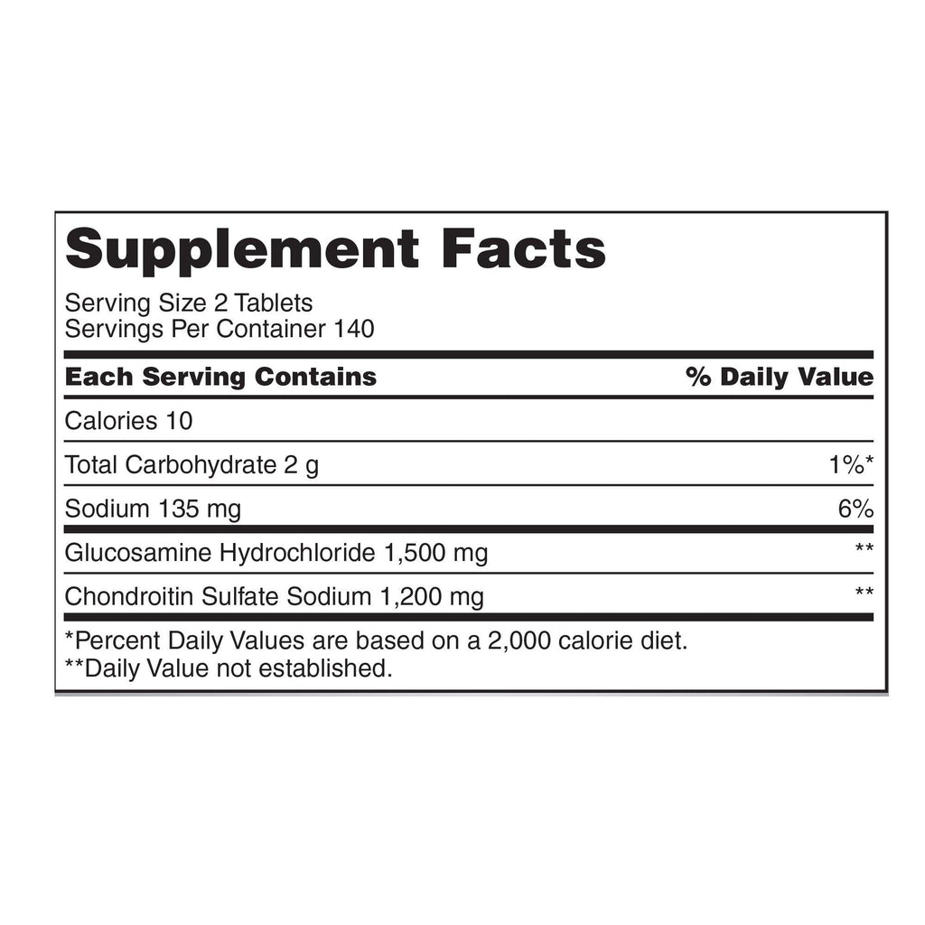 Glucosamine & Chondroitin, 280 Tablets