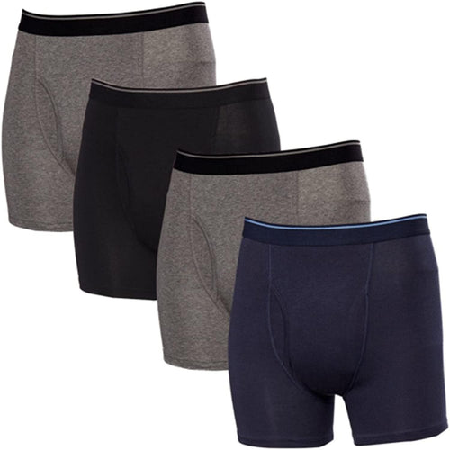 Men'S Boxer Brief Pima Cotton 4 Pack