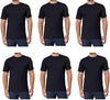 Men'S Crew Neck Tee 100% Combed Heavyweight Cotton T-Shirts (Pack of 6)