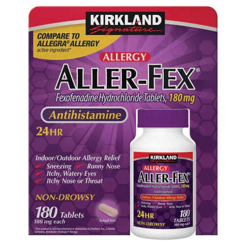 Kirkland Signature Aller-Fex 180 Mg *180 Tablets *Indoor Outdoor Allergy Relief