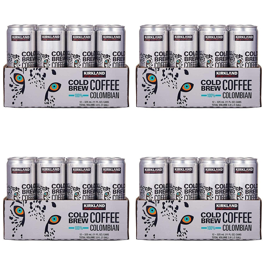 Signature Cold Brew Colombian Coffee 12 Cans /11 Fl Ounce Net Wt 132 Fl Ounce Pack of 4