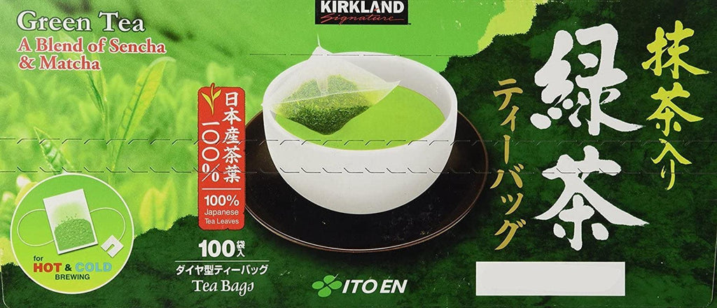 Kirkland Signature Ito En Matcha Blend, 100% Japanese Green Tea Leaves, 100 T...