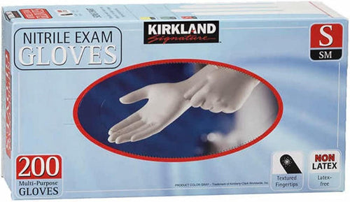 Kirkland Signature Nitrile Gloves, Box of 200 COUNT, SMALL