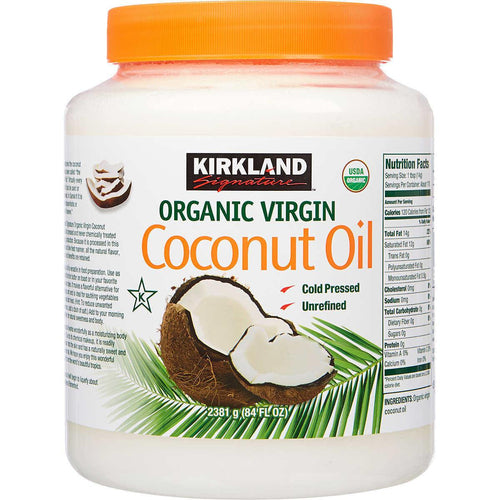 Kirkland Signature Organic Virgin Coconut Oil 84 Fl Oz *KETO *Low Carb *Vegan