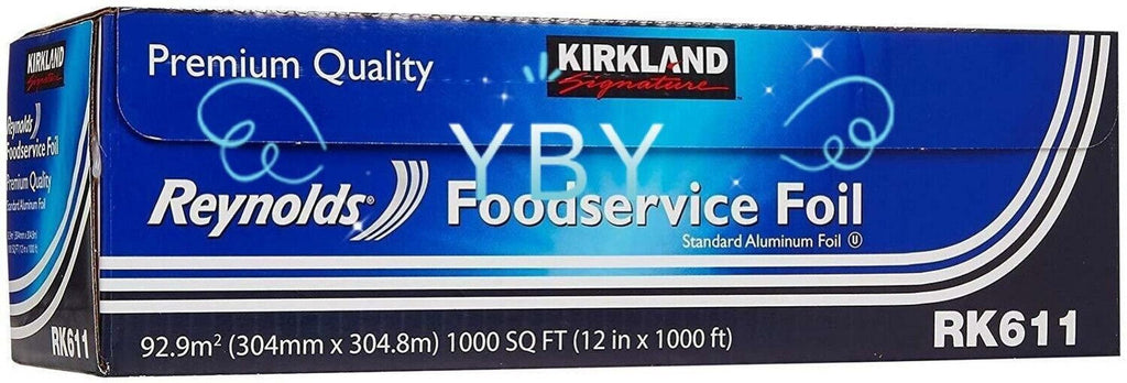 Kirkland Signature Reynolds Foodservice Aluminum Foil Roll RK611 12" X 1000 Ft