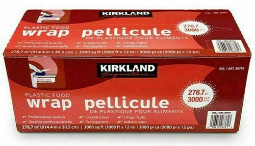 Kirkland Signature Stretch-Tite Premium Plastic Food Wrap 12