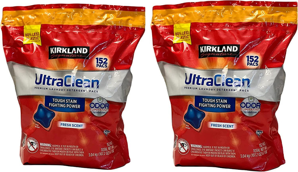 Kirkland Signature Ultra Clean Laundry Detergent (152 Pacs (2 Pack))