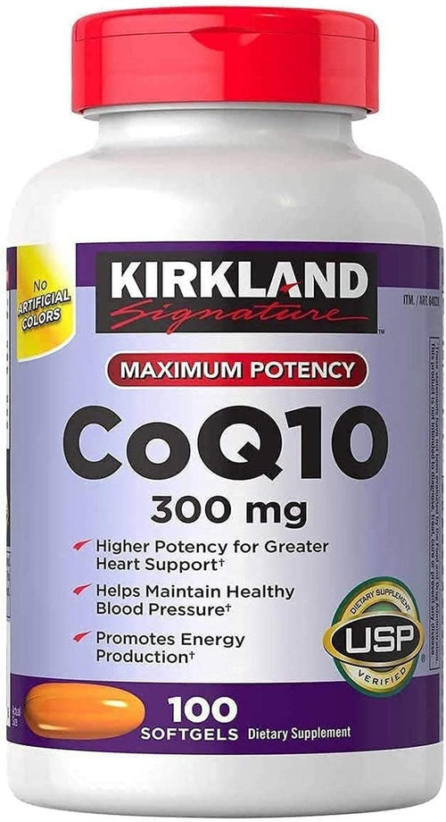 MVOWIZON Kirkland Signature Maximum Potency Coq10 300 Mg 100 Softgels Each, Purple