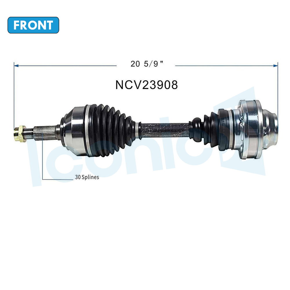 Front CV Axle Joint  Assembly for 2007-2010 Audi Q7 2004 2005-10 VW Touareg AWD