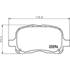 Hella Pagid 355034071 Disc Brake Pad Set For 98-02 Toyota Corolla