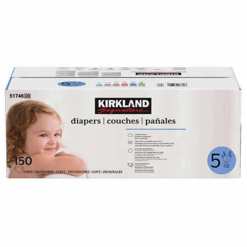 Size 5: 27Lbs and Up, 168 Count Kirkland Signature Diapers 168 Count