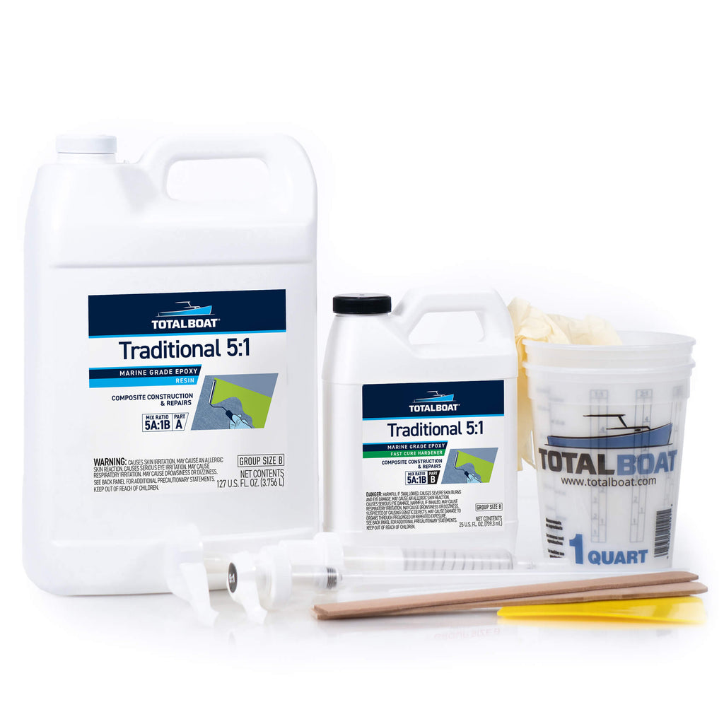 Traditional 5:1 Marine Epoxy Resin Kits